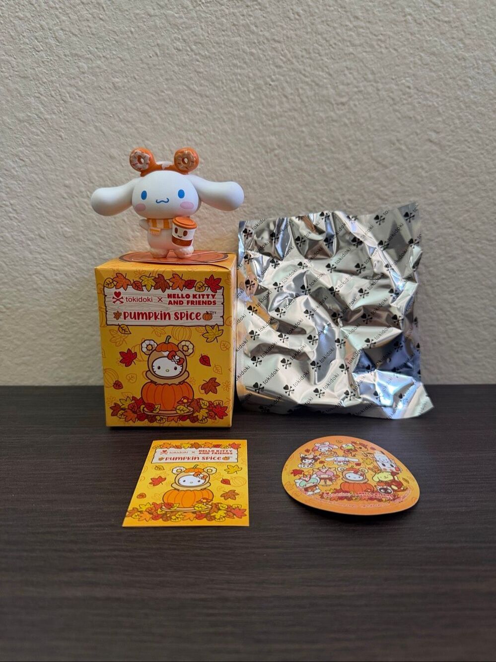 Tokidoki x Hello Kitty & Friends Pumpkin Spice Blind Box Figure - Cinnamoroll